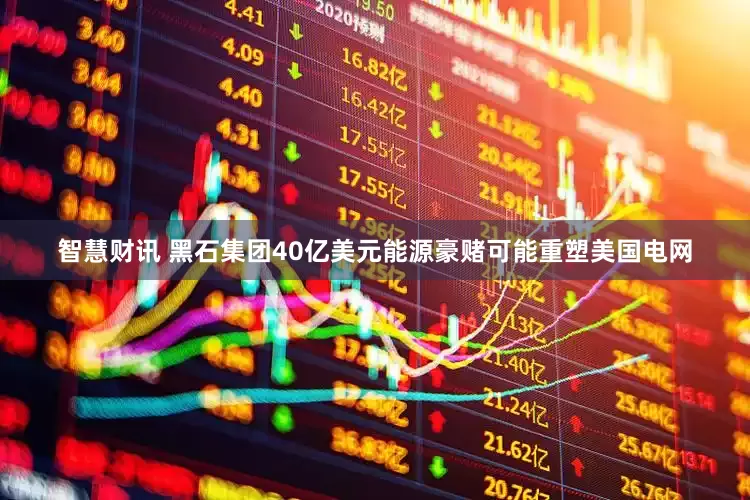 智慧财讯 黑石集团40亿美元能源豪赌可能重塑美国电网